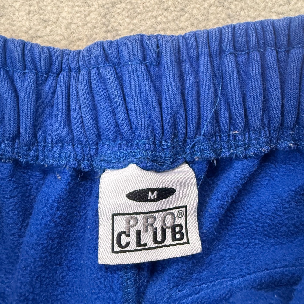 Pro Club Mens Sweatpants Royal Blue Elastic Waist Cargo Pocket Comfort Fit M - Picture 4 of 9